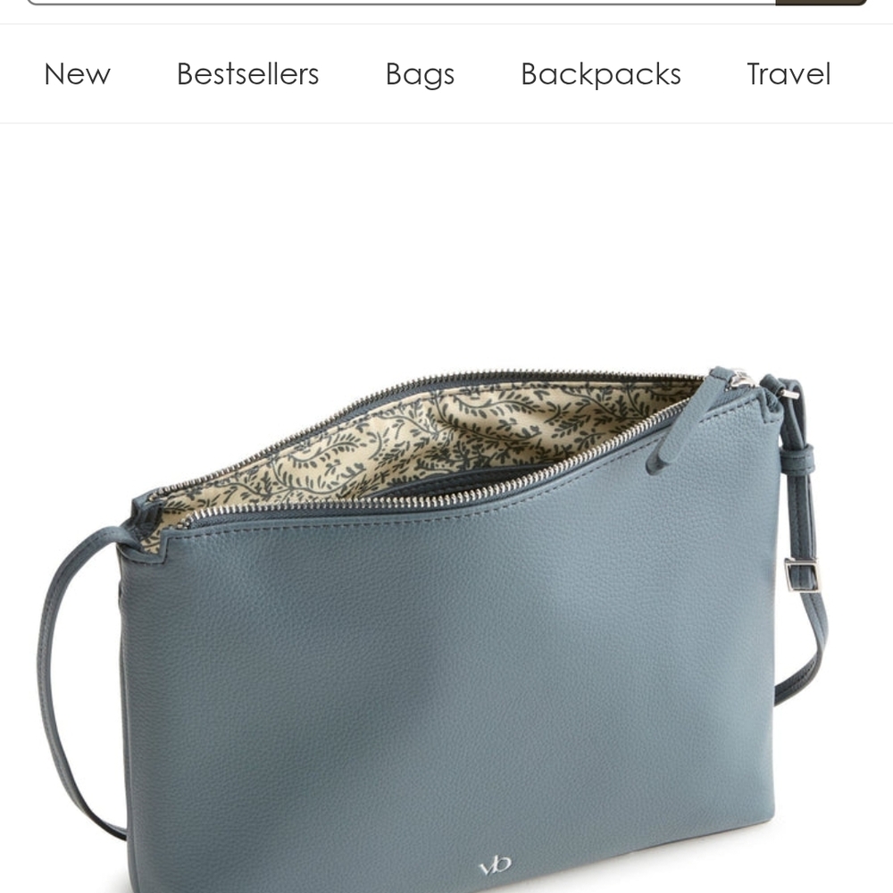 Vera Bradley Slate Hipster & Wristlet Set Faux Leather